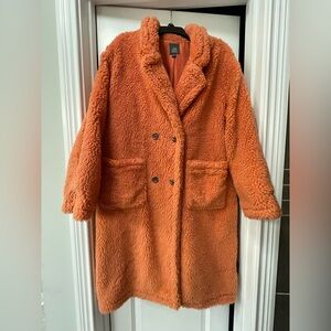 XL Orange oversized coat from the brand Wild Fable